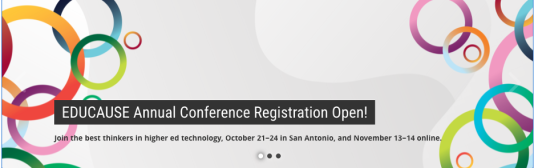 Educause Annual Conference Registration Open!